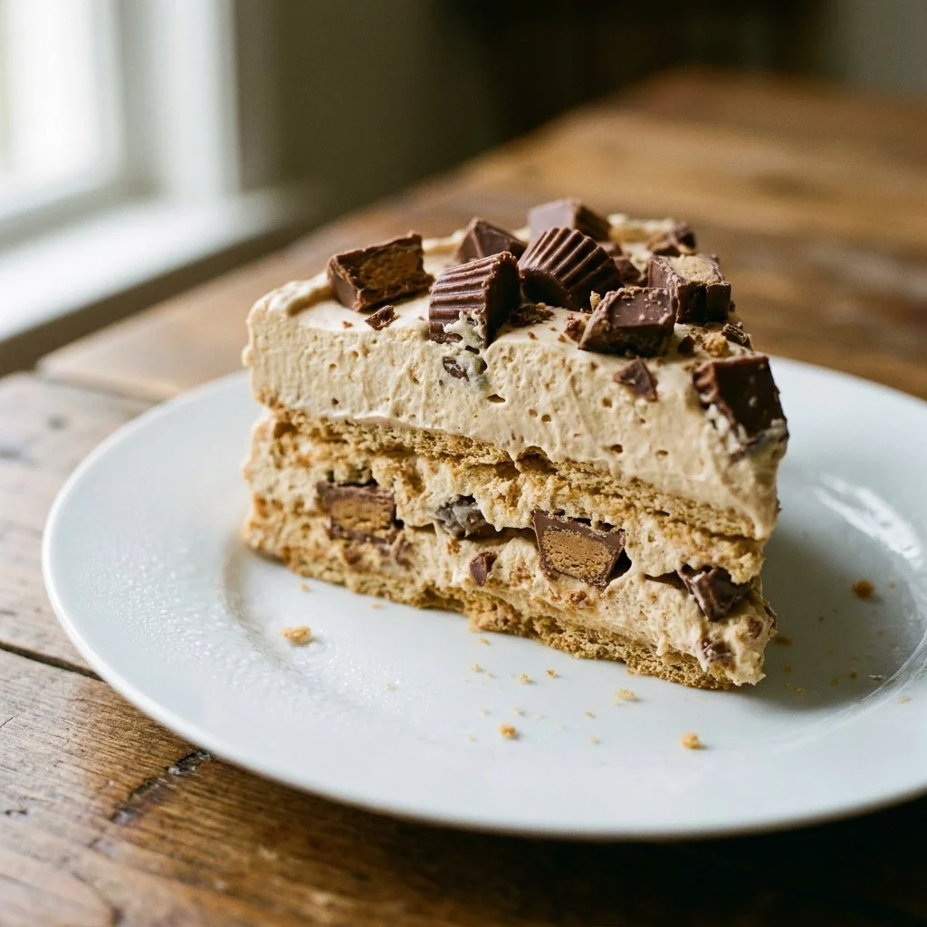 Easy Peanut Butter Cup Icebox Cake for Hot Summer Days