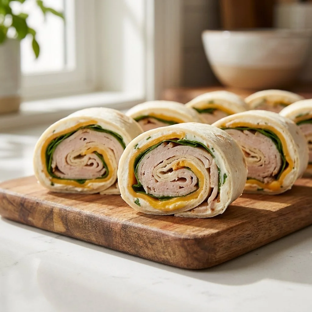 Easy Turkey Cheese Pinwheels for Grab-and-Go Lunches