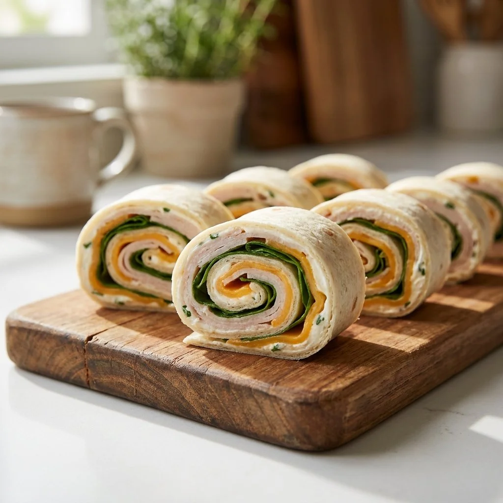 Easy Turkey Cheese Pinwheels for Grab-and-Go Lunches