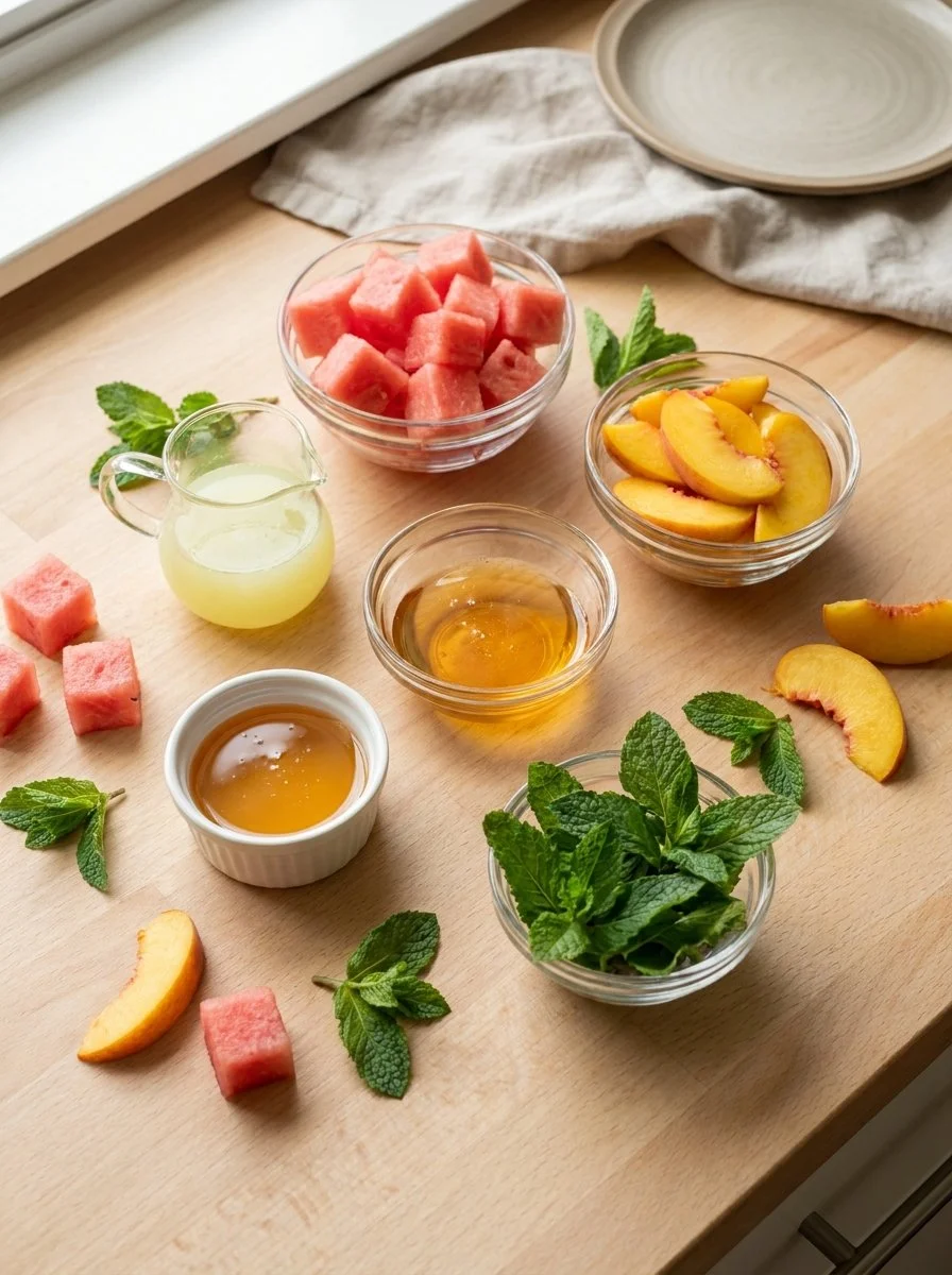 Easy Watermelon and Peach Salad for Refreshing Sweet Treats