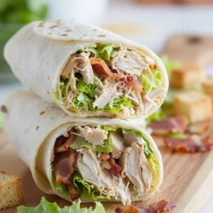Easy chicken caesar salad wrap recipe for quick meals on busy days
