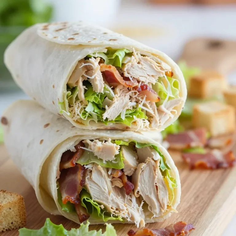 Easy chicken caesar salad wrap recipe for quick meals on busy days