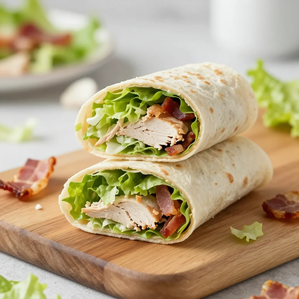 Easy Chicken Caesar Salad Wrap