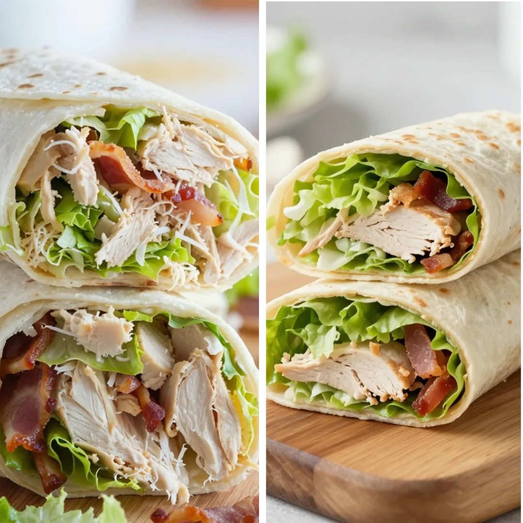 How to make an Easy Chicken Caesar Salad Wrap in minutes for busy days