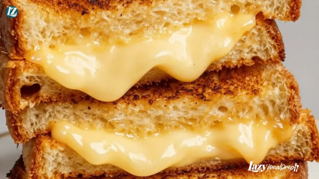 Mouthwatering grilled cheese sandwich made quickly and easily