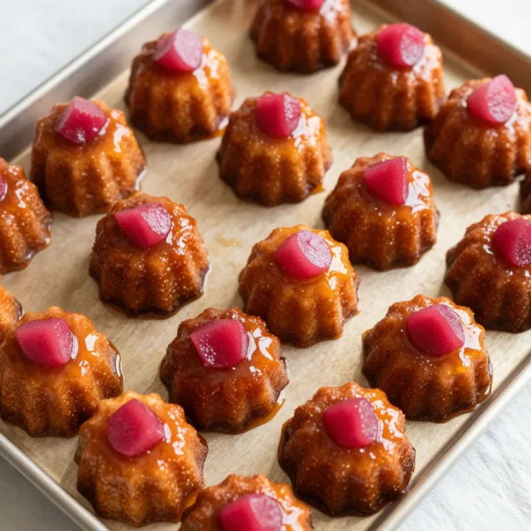 Irresistible upside down rhubarb muffins with a sweet glaze and tender texture