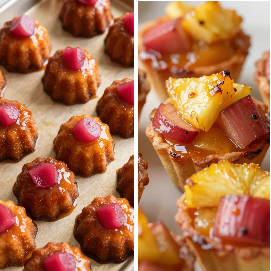 Irresistible Upside Down Rhubarb Muffins