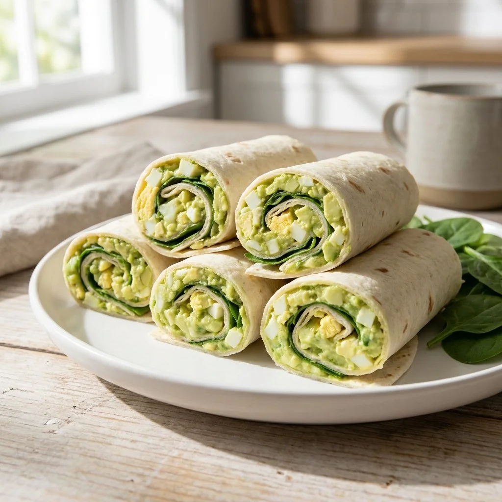 Lazy Avocado Egg Salad Roll-Ups for Healthy Work Lunches
