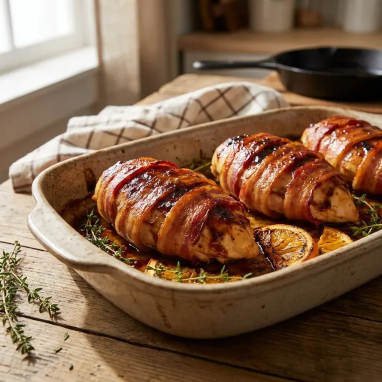 Lazy Bacon Wrapped BBQ Chicken recipe for picky eaters