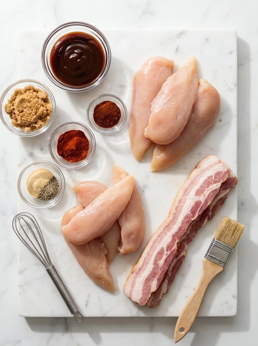 Lazy Bacon Wrapped BBQ Chicken for Picky Eaters