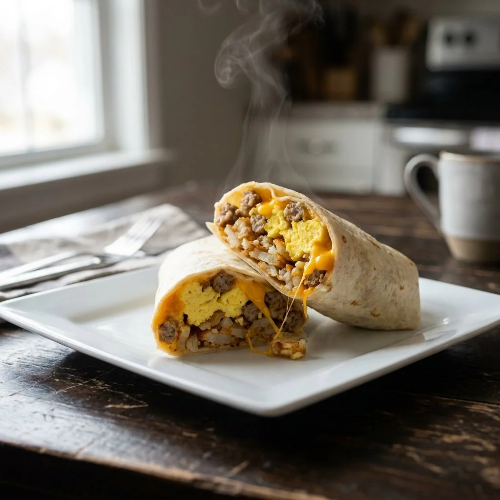 Lazy Freezer Breakfast Burritos for Fast Morning Meals