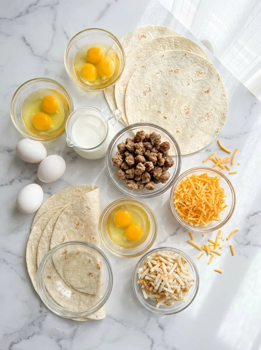 Lazy Freezer Breakfast Burritos for Fast Morning Meals