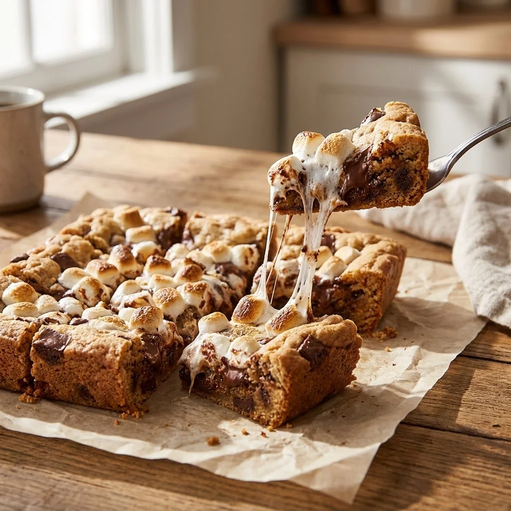 Lazy S'mores Cookie Bars for Campfire-Free Summer Treats