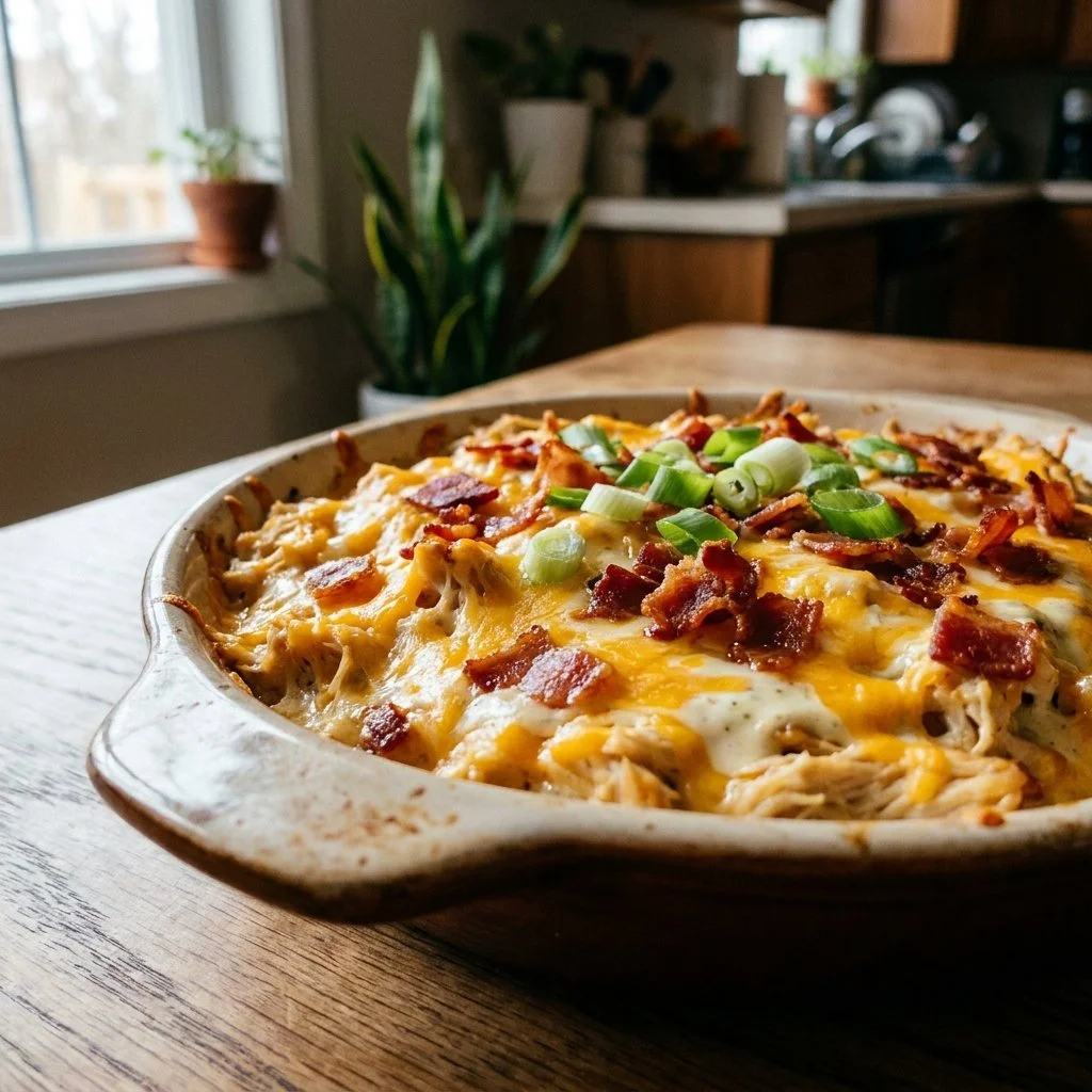 Quick Chicken Bacon Ranch Dip for Cookout Appetizers