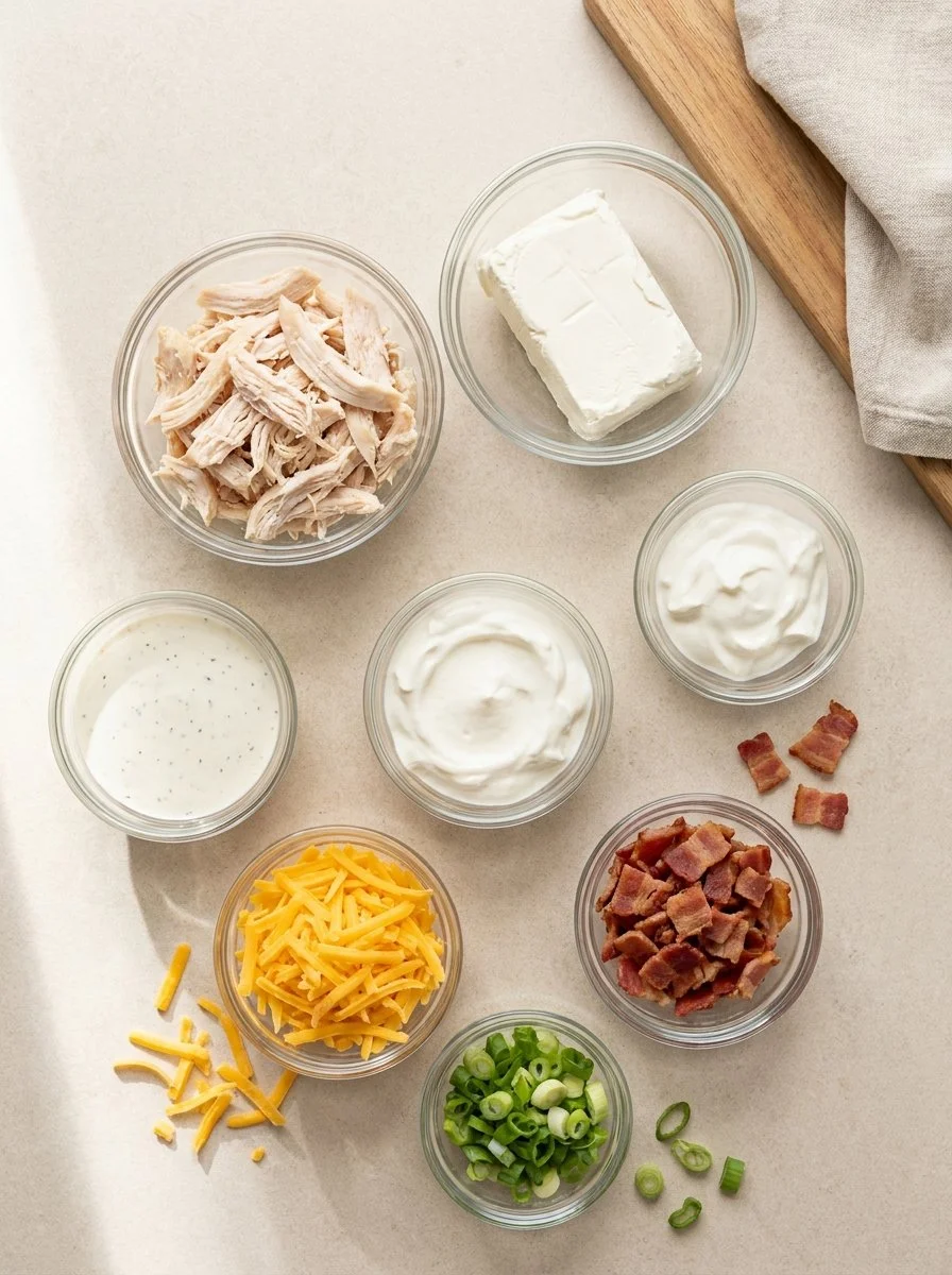 Quick Chicken Bacon Ranch Dip for Cookout Appetizers