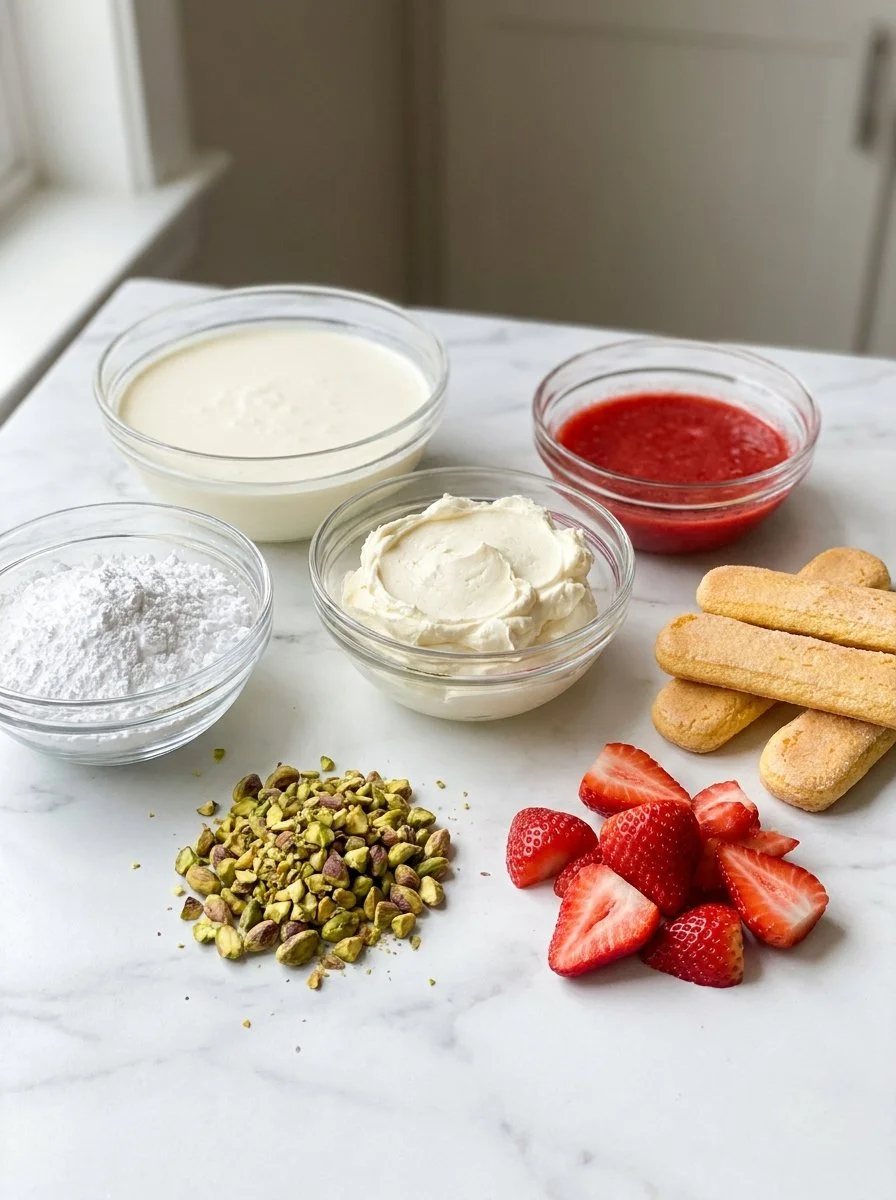 Quick Strawberry Pistachio Tiramisu for Elegant Fruit Treats