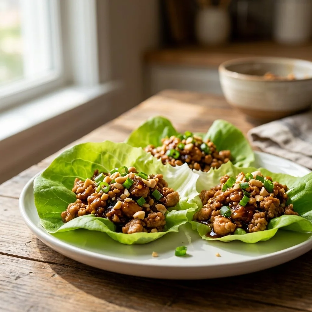 Quick Thai Chicken Lettuce Wraps for Busy Moms