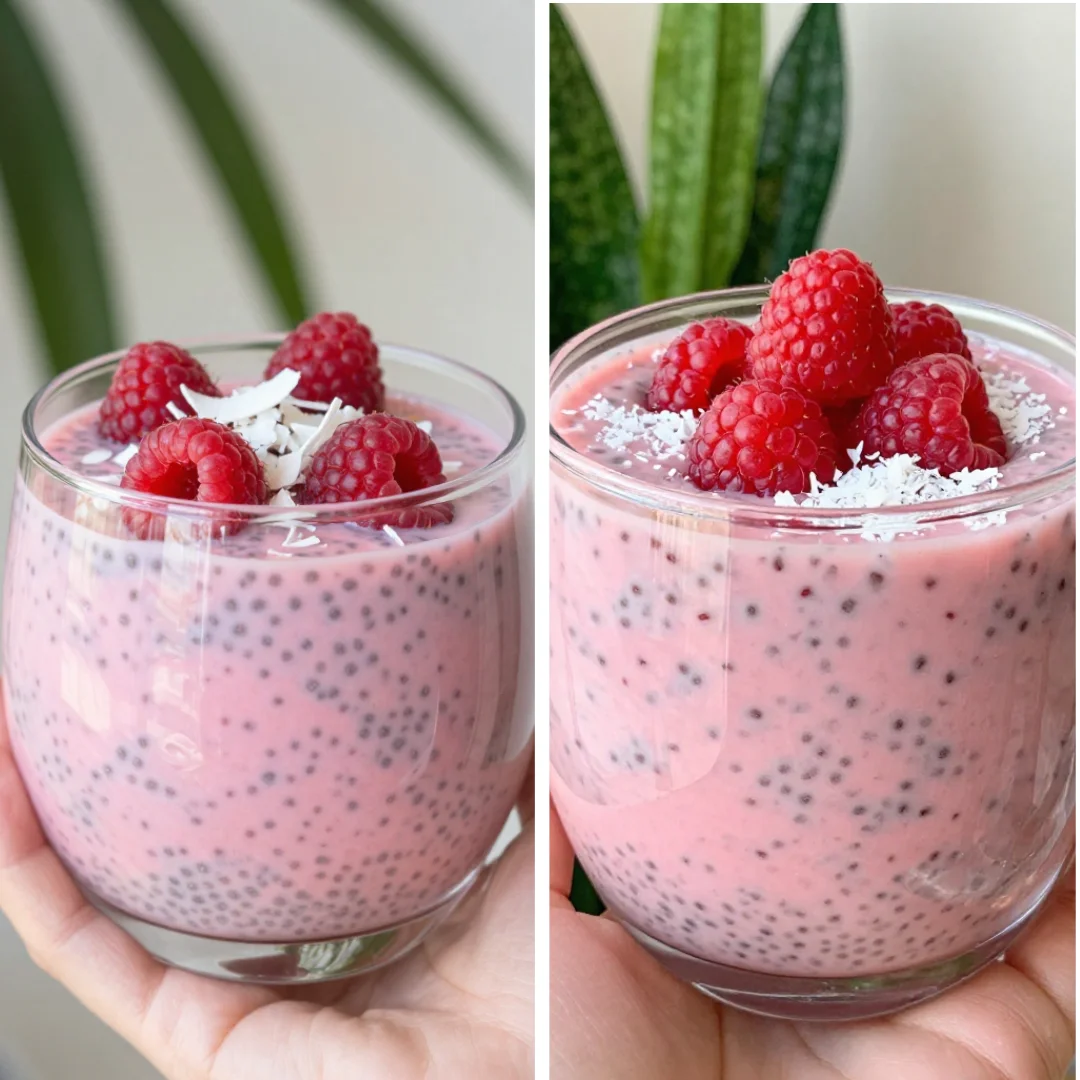 Raspberry Chia Pudding For Comfort