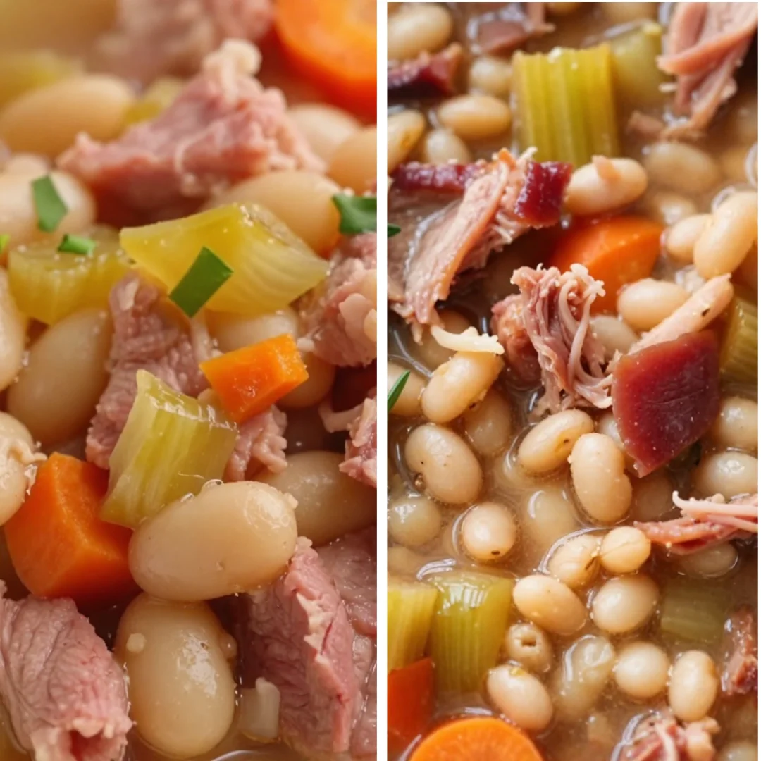 Slow Cooker Ham and Bean Soup