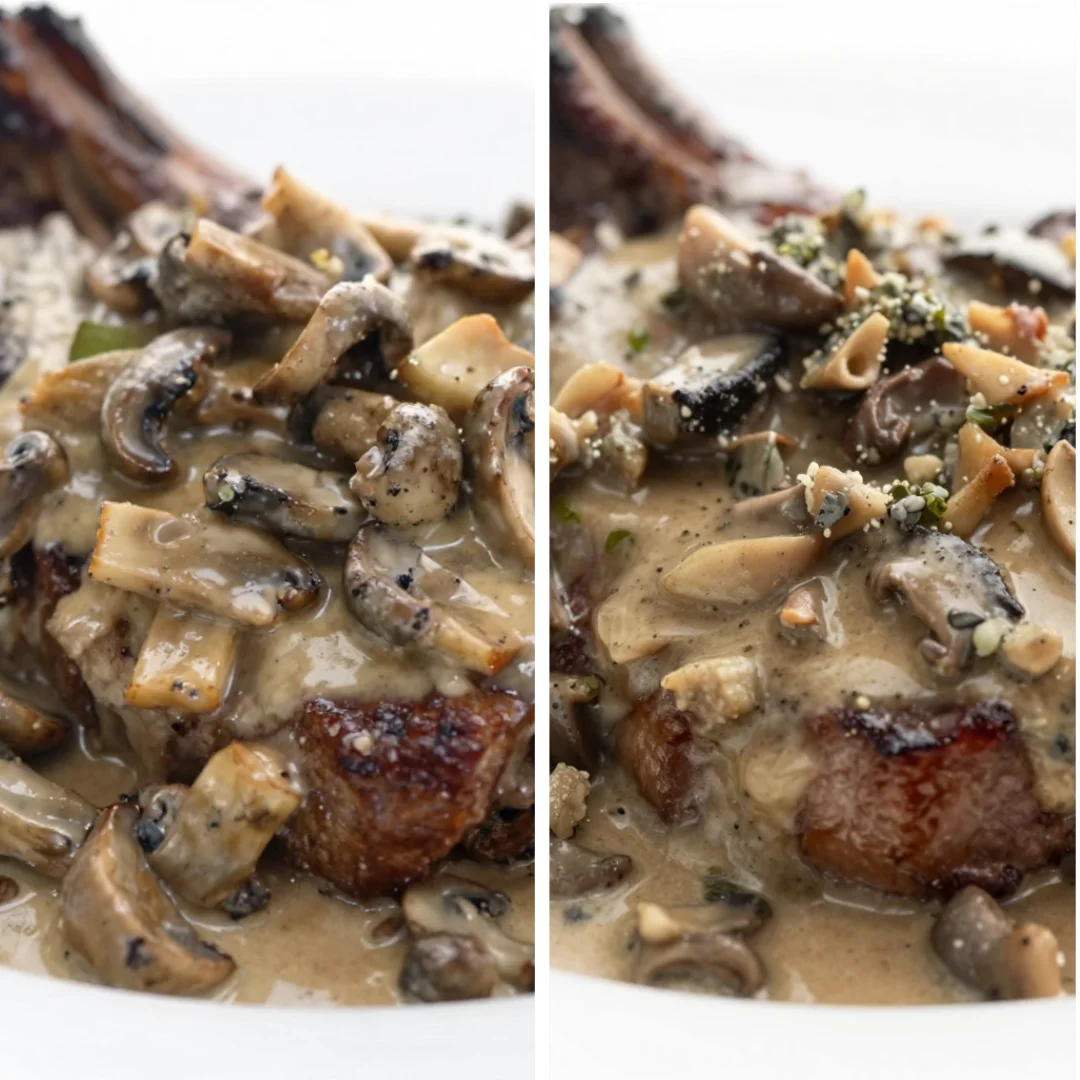 Steak With Creamy Whiskey Mushroom Sauce Recipe