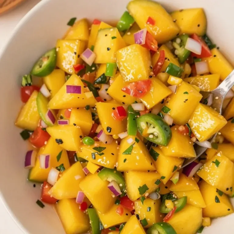 Delicious mango salsa served in a bowl with tortilla chips