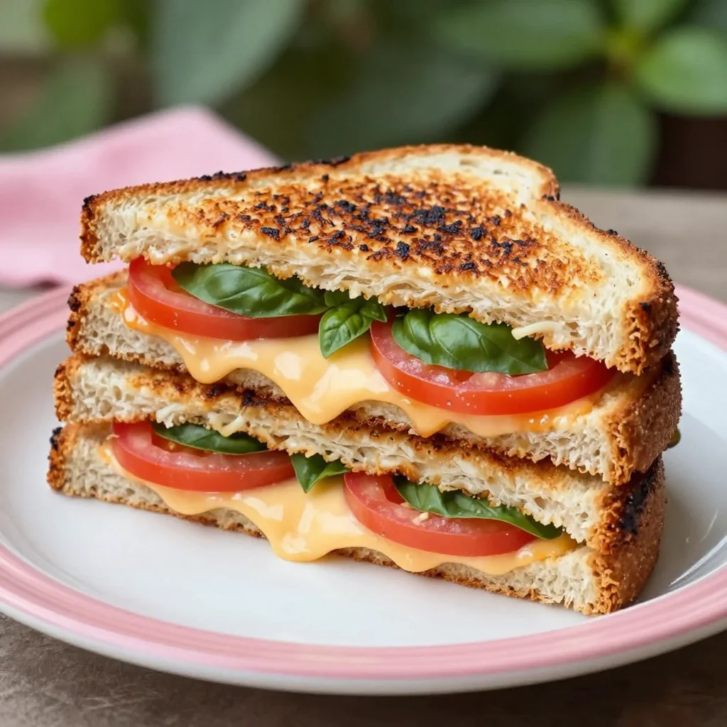Tomato Basil Grilled Cheese