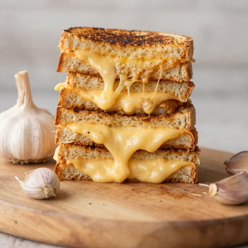 Roasted Garlic Grilled Cheese