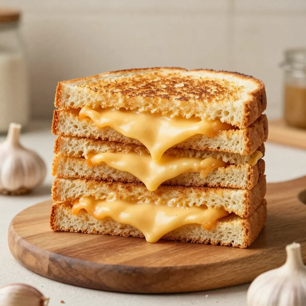 Roasted Garlic Grilled Cheese