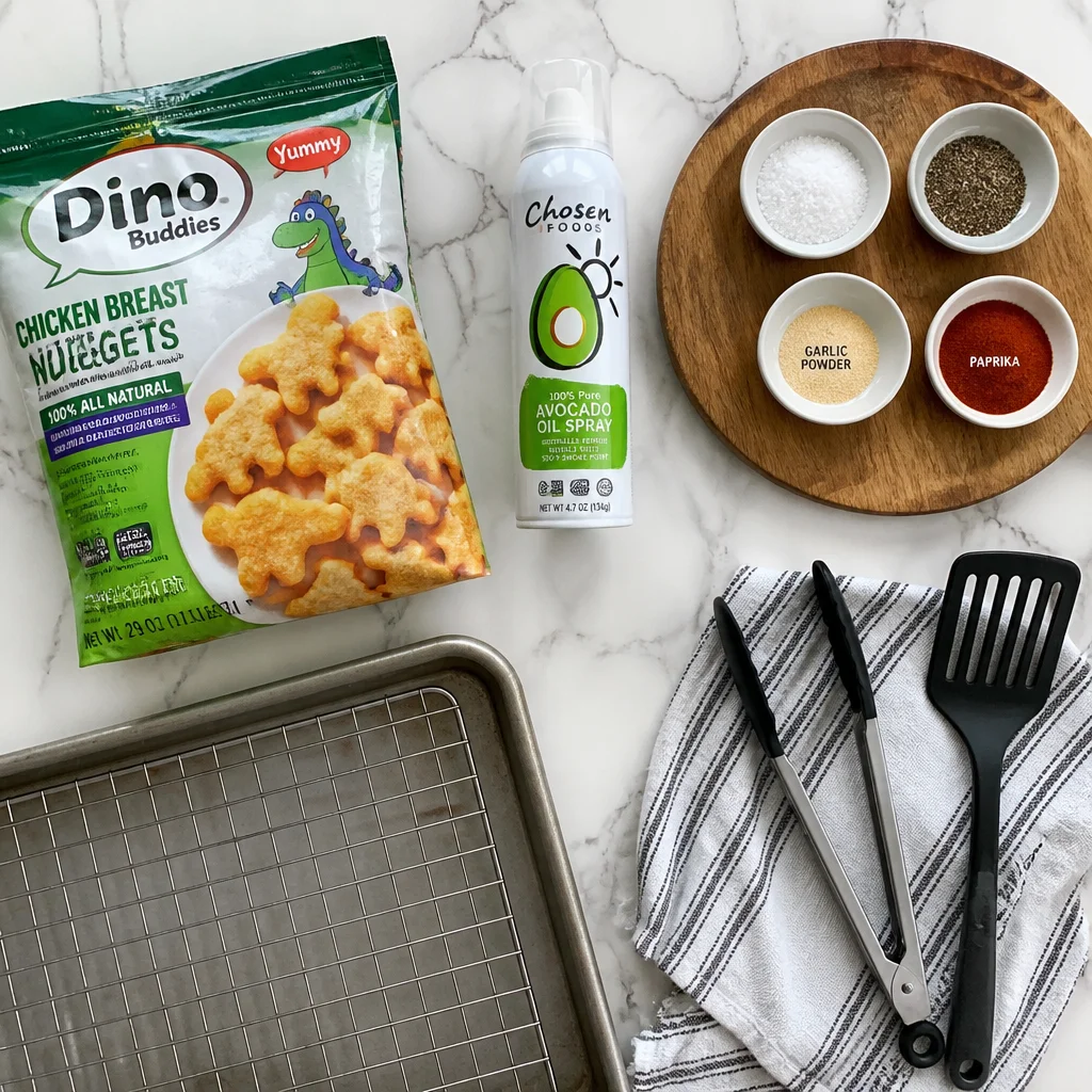Air Fryer Dino Nuggets Crispy and Easy