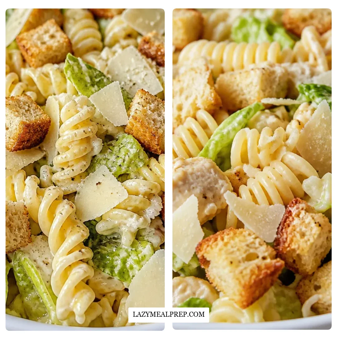 Chicken Caesar Pasta Salad Home