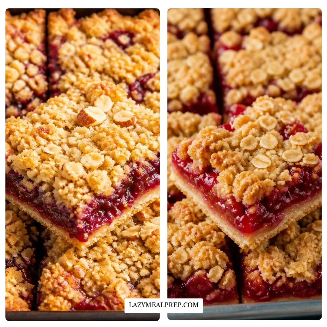 Classic Rhubarb Crumble Bars - moanaskitchen