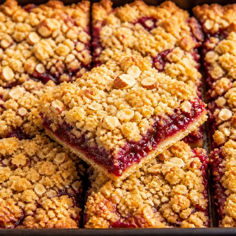 Classic Rhubarb Crumble Bars - moanaskitchen