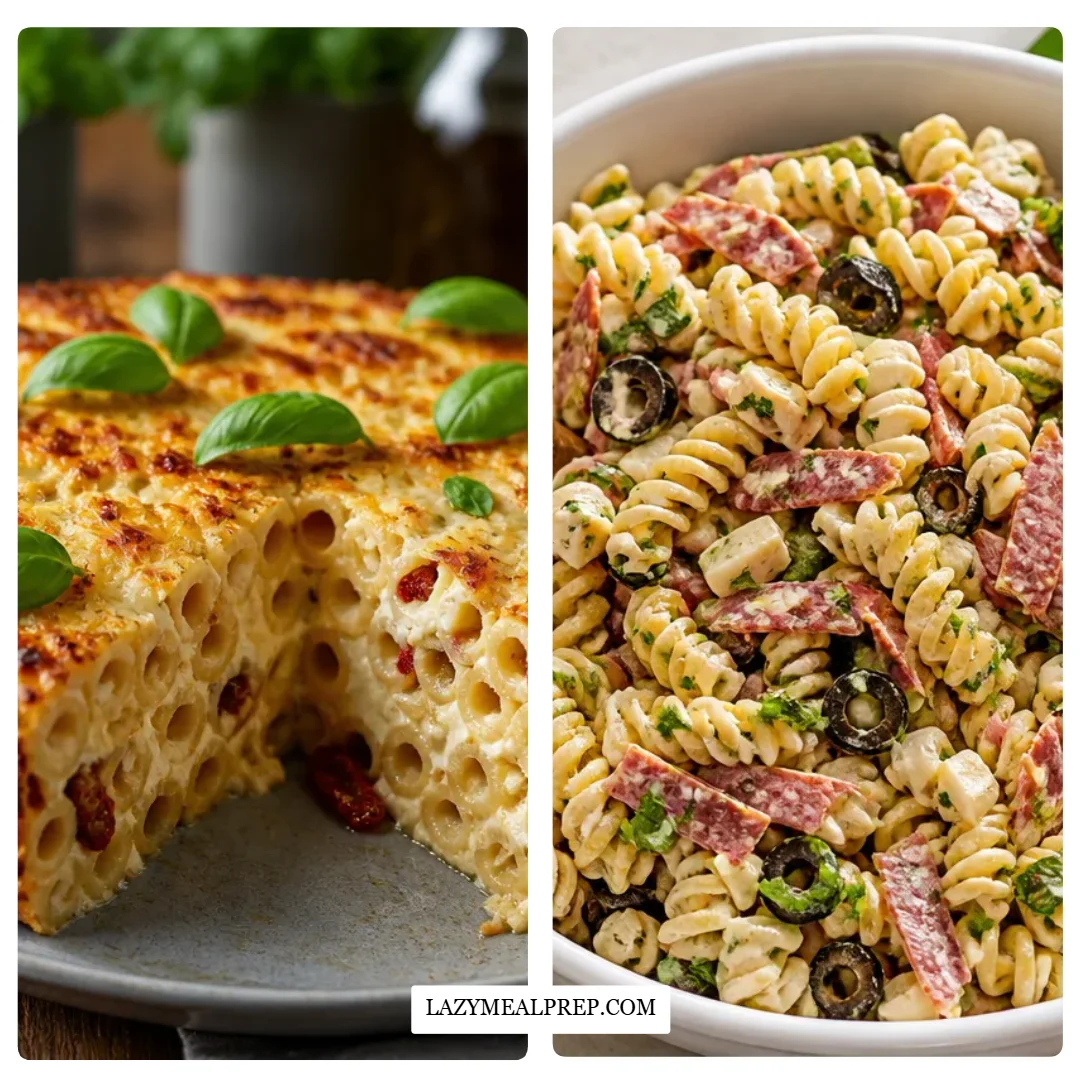 Creamy Italian Pasta Cheesecake Delight