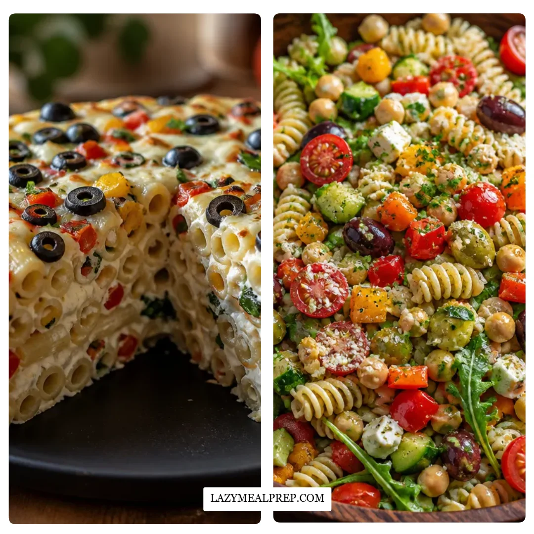 Creamy Italian Pasta Salad Cheesecake