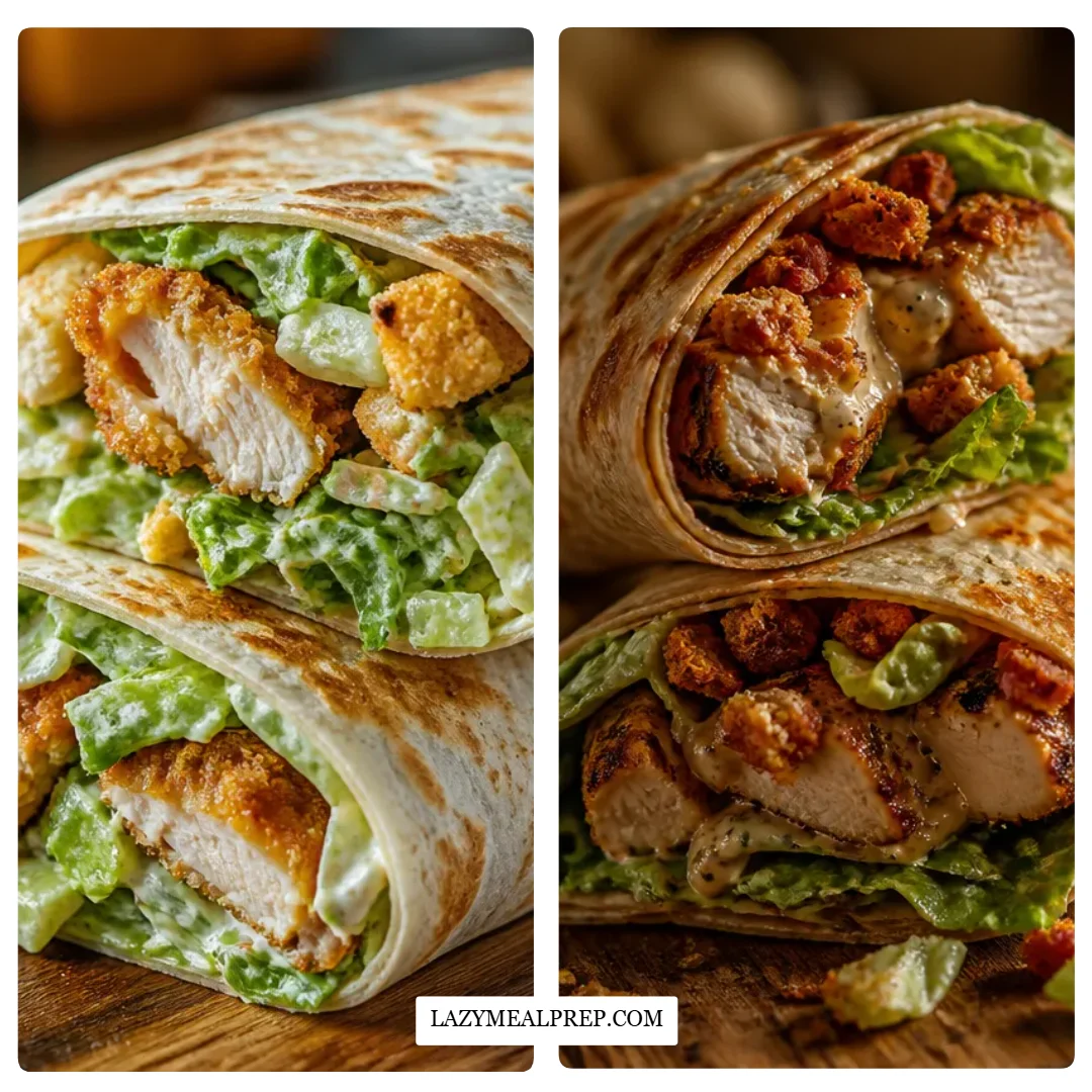 Crispy Chicken Caesar Wrap Recipe