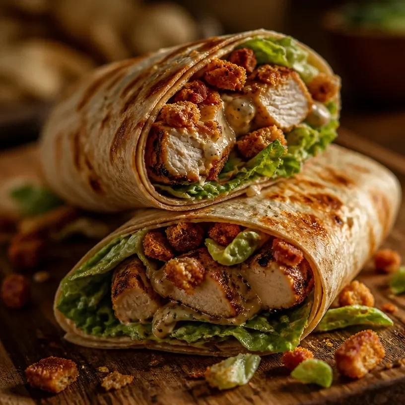 Crispy Chicken Caesar Wrap