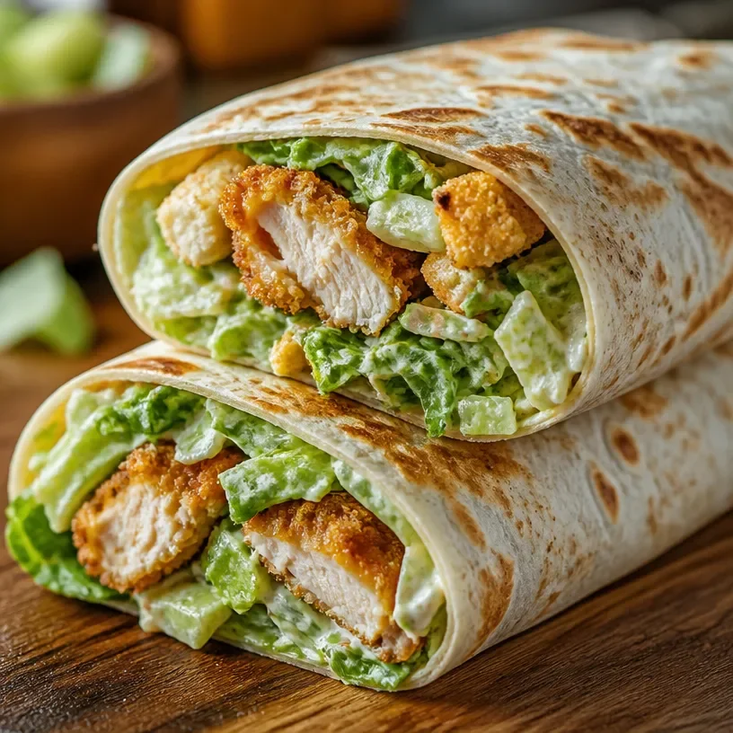 Crispy Chicken Caesar Wrap