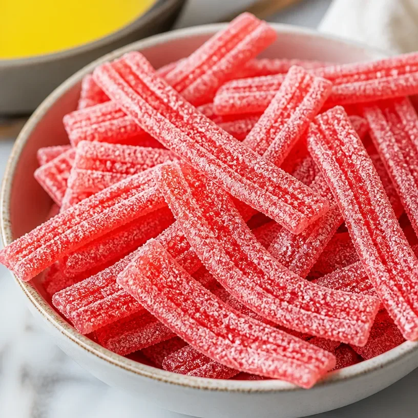 Delicious Rhubarb Sour Belts: A Healthy Homemade Candy Treat