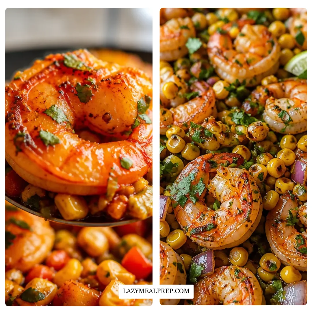 Easy Grilled Shrimp with Corn Salsa - thegirlskitchen