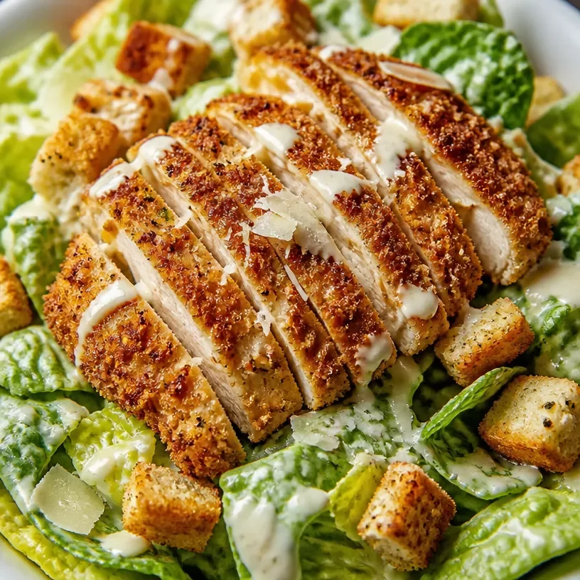 Extra Crispy Chicken Caesar Salad Recipe