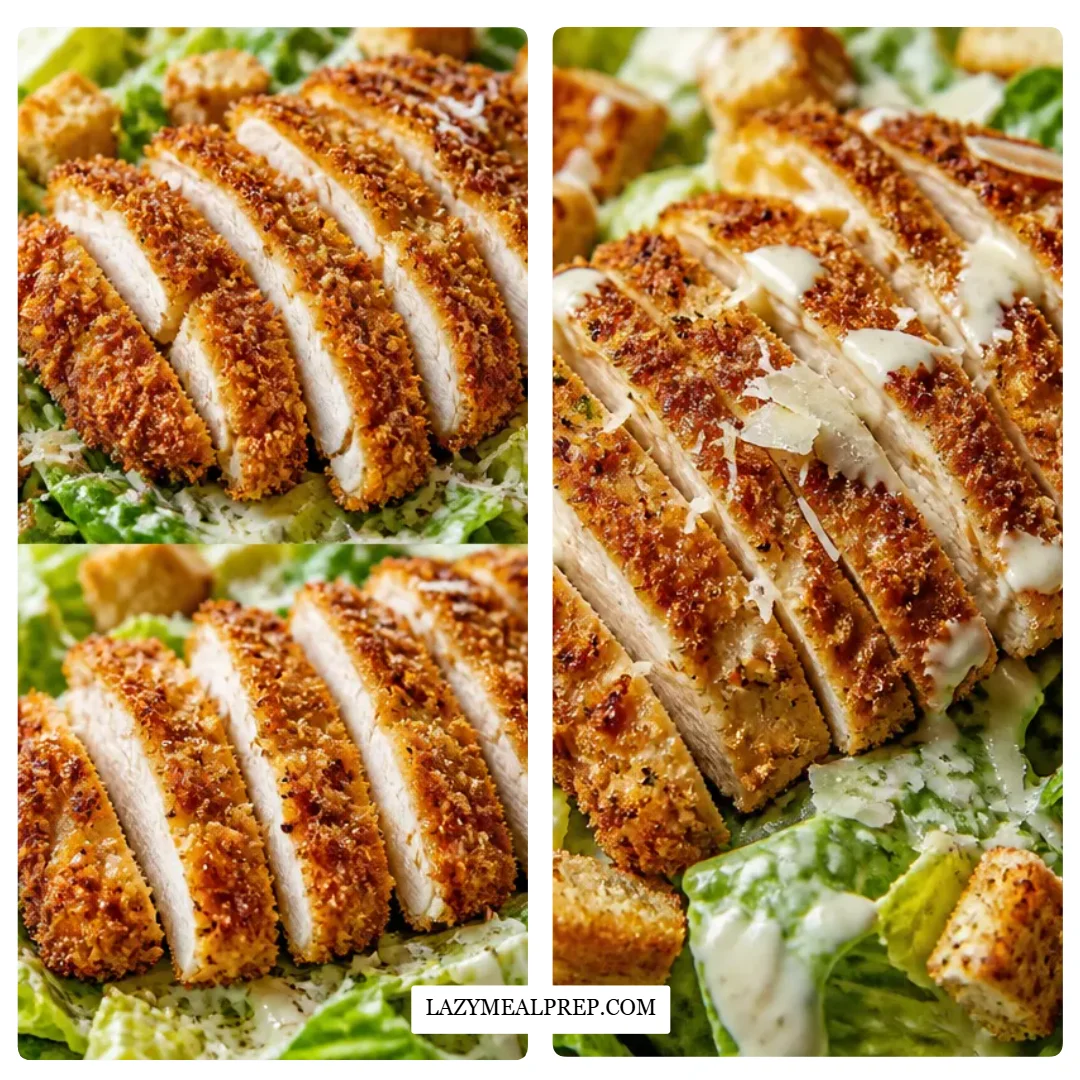 Extra Crispy Chicken Caesar Salad Recipe