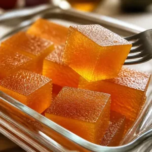 Colorful gelatin weight loss cubes arranged in a bowl for healthy snacking
