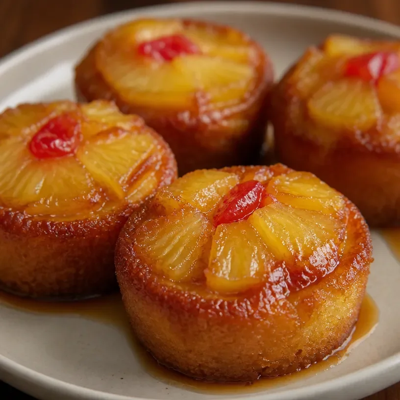 Irresistible Upside Down Rhubarb Muffins - FlirtyFood