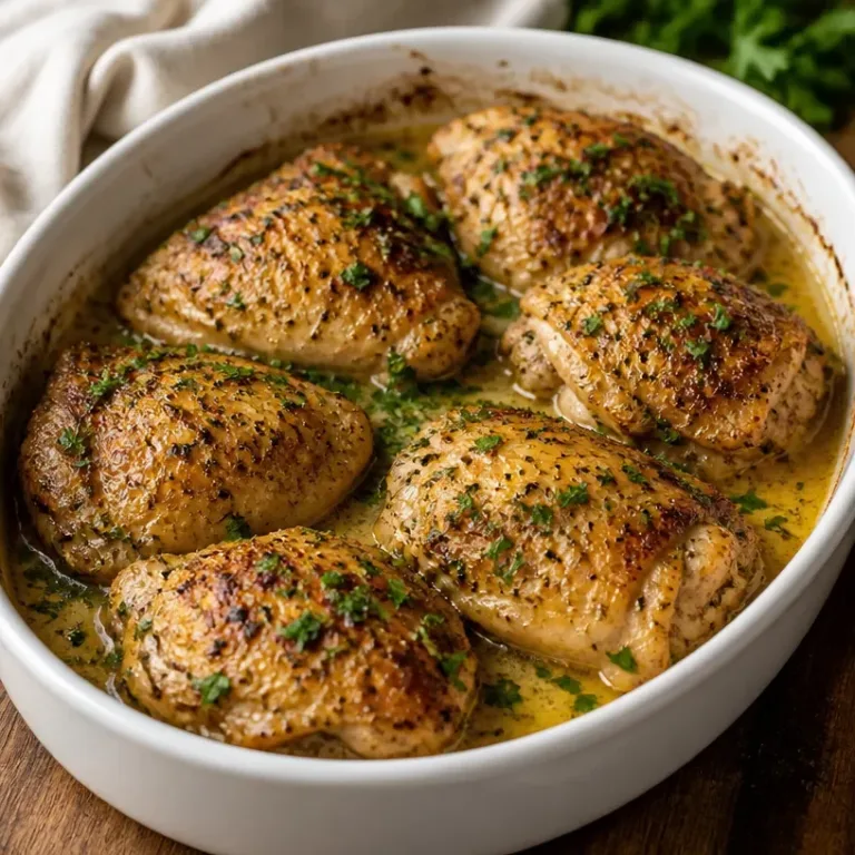 Juicy Baked Caesar Chicken served with a fresh salad