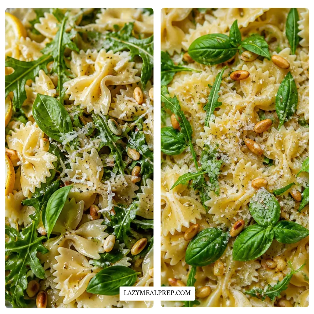 Lemon Basil Parmesan Pasta Salad