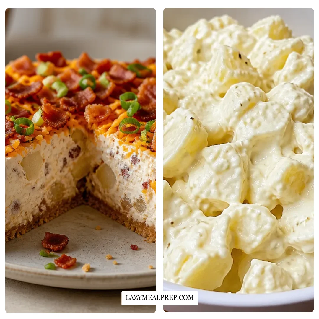 Nostalgic Creamy Potato Salad Cheesecake