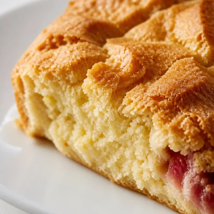 Old Fashioned Rhubarb Pudding Cake