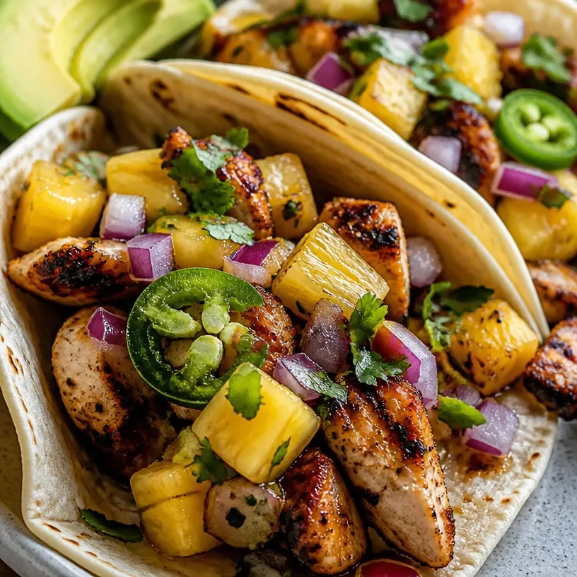 Pineapple Chicken Tacos