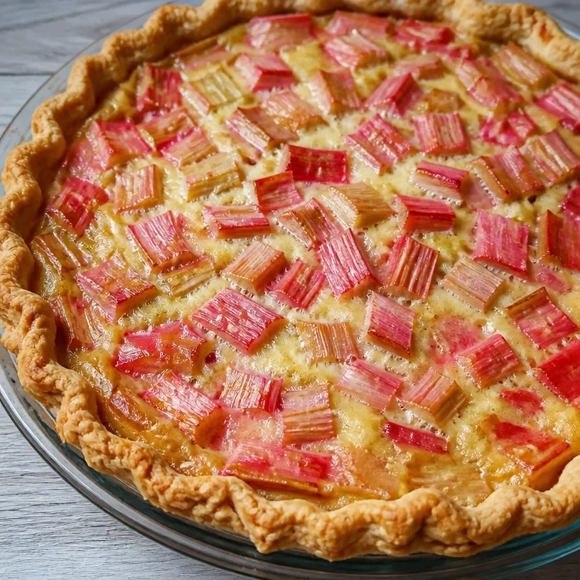 Rhubarb Custard Pie