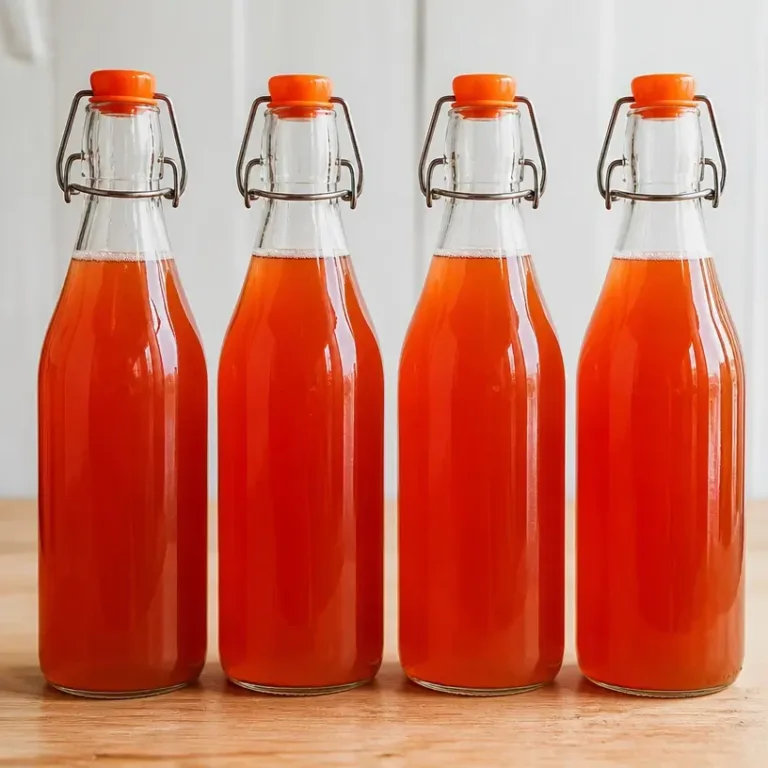 Homemade Rhubarb Schnapps bottle and cocktail glass